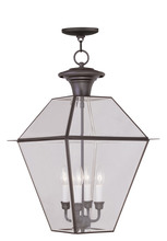 Livex Lighting 2387-07 - 4 Light Bronze Outdoor Chain Lantern