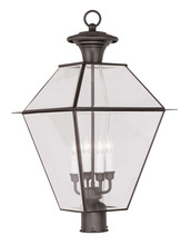 Livex Lighting 2388-07 - 4 Light Bronze Outdoor Post Lantern