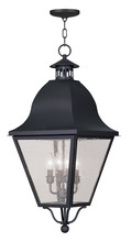 Livex Lighting 2547-04 - 4 Light Black Outdoor Chain Lantern