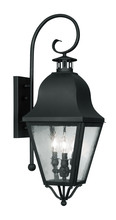Livex Lighting 2555-04 - 3 Light Black Outdoor Wall Lantern