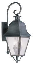 Livex Lighting 2555-61 - 3 Light Charcoal Outdoor Wall Lantern
