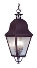 Livex Lighting 2557-07 - 3 Light Bronze Outdoor Chain Lantern