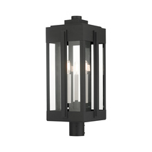 Livex Lighting 27717-04 - 3 Lt Black Outdoor Post Top Lantern