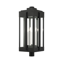 Livex Lighting 27719-04 - 4 Lt Black Outdoor Post Top Lantern