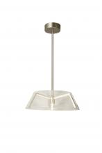 Abra Lighting 10030PN-BN-Arc - Clear Glass and LED Claw Pendant
