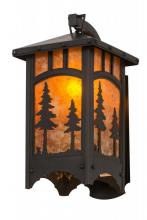Meyda Tiffany 162571 - 8"W Tall Pines Curved Arm Hanging Wall Sconce