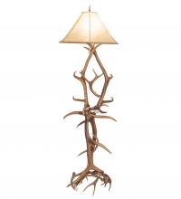 Meyda Tiffany 249118 - 75" High Antlers Elk & Mule Deer Floor Lamp