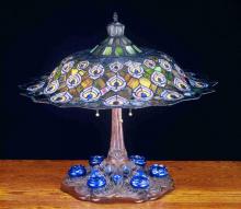 Meyda Tiffany 49869 - 26.5" High Tiffany Peacock Feather Table Lamp