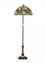Meyda Tiffany 65445 - 60"H Trillium & Violet Floor Lamp