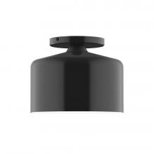 Montclair Light Works FMD419-41-L10 - 8.5&#34; J-Series LED Flush Mount, Black