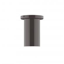 Montclair Light Works FMD425-51-L10 - 3.5&#34; x 6&#34; Axis Mini Cylinder LED Flush Mount, Architectural Bronze