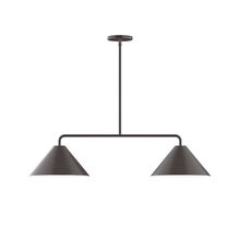 Montclair Light Works MSG422-51 - 2-Light Axis Linear Pendant (12&#34; Axis pack)