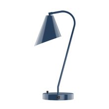 Montclair Light Works TLC415-50-L10 - 23&#34; J-Series LED Table Lamp, Navy