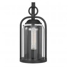 Worldwide Lighting Corp E10011-001 - Esse X 13 In 1- Light Matte Black Painted Outdoor Wall Sconce With Bell-shaped Design
