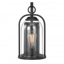 Worldwide Lighting Corp E10012-001 - Esse X 15 In 1- Light Matte Black Painted Outdoor Wall Sconce With Bell-shaped Design