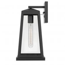 Worldwide Lighting Corp E10024-001 - Edisto 15 In 1-Light Matte Black Painted Outdoor Wall Sconce Lamp