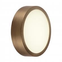 Worldwide Lighting Corp W23564BP6 - Aperture 12-Watt Bronze Finish Integrated LEd Circle Wall Sconce / Ceiling Light 6 in. Dia x 1.5 in.