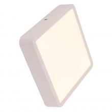 Worldwide Lighting Corp W23567MW6 - Aperture 12-Watt Matte White Finish Integrated LEd Square Wall Sconce / Ceiling Light 6 in. L x 6 in