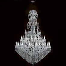 Worldwide Lighting Corp W83067C78 - Maria Theresa 72-Light Chrome Finish and Clear Crystal Chandelier 78 in. Dia x 126 in. H Three 3 Tie