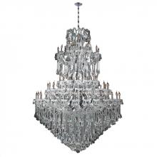 Worldwide Lighting Corp W83069C72 - Maria Theresa 84-Light Chrome Finish and Clear Crystal Chandelier 72 in. Dia x 96 in. H Five 5 Tier