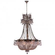 Worldwide Lighting Corp W83355B36-CL - Winchester 12-Light Antique Bronze Finish and Clear Crystal Chandelier 36 in. Dia x 50 in. H Large
