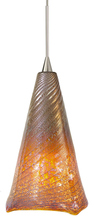 Stone Lighting PD166LVSNX3M - Pendant Swirl Lava Satin Nickel GY6.35 Xenon 35W Monopoint Canopy