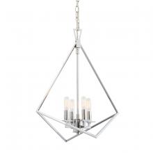 Norwell 5388-PN-NG - Trapezoid Cage Chandelier