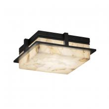 Justice Design Group ALR-7560W-MBLK - Avalon 10&#34; Small LED Outdoor Flush-Mount