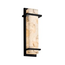 Justice Design Group ALR-7612W-MBLK - Monolith 14&#34; ADA LED Outdoor/Indoor Wall Sconce