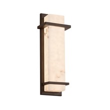 Justice Design Group FAL-7612W-DBRZ - Monolith 14&#34; ADA LED Outdoor/Indoor Wall Sconce