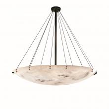 Justice Design Group FAL-9668-35-DBRZ-F1 - 72&#34; Round Pendant Bowl w/ Finials