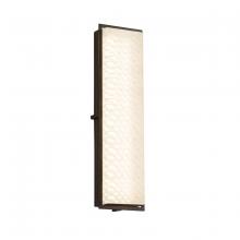 Justice Design Group FSN-7565W-WEVE-DBRZ - Avalon 24&#34; ADA Outdoor/Indoor LED Wall Sconce