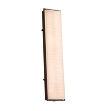 Justice Design Group PNA-7566W-WAVE-DBRZ - Avalon 36&#34; ADA Outdoor/Indoor LED Wall Sconce