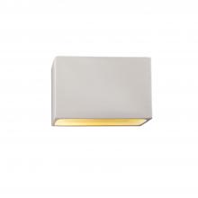 Justice Design Group CER-5645-BIS-LED1-1000 - Small ADA Wide Rectangle LED Wall Sconce - Open Top & Bottom
