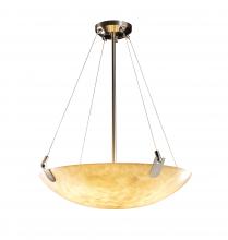 Justice Design Group CLD-9622-35-NCKL - 24&#34; Pendant Bowl w/ U-Clips