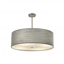 Justice Design Group FAB-9592-GRAY-NCKL - Classic 24&#34; Drum Pendant