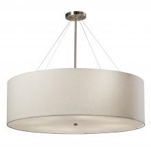 Justice Design Group FAB-9594-WHTE-NCKL - Classic 36&#34; Drum Pendant