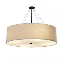 Justice Design Group FAB-9599-CREM-MBLK - Classic 60&#34; Drum Pendant