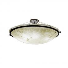 Justice Design Group FAL-9687-35-DBRZ-LED6-6000 - 48&#34; LED Semi-Flush Bowl w/ Ring