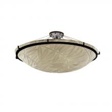 Justice Design Group PNA-9687-35-BMBO-DBRZ-LED6-6000 - 48&#34; LED Semi-Flush Bowl w/ Ring