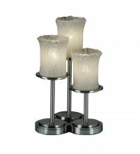 Justice Design Group GLA-8797-16-WHTW-NCKL-LED3-2100 - Dakota 3-Light LED Table Lamp