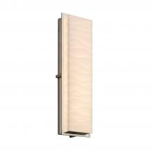 Justice Design Group PNA-7565W-WAVE-NCKL - Avalon 24&#34; ADA Outdoor/Indoor LED Wall Sconce