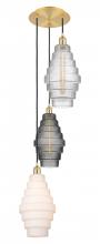 Innovations Lighting 113B-3P-SG-G670-MU - Cascade - 3 Light - 15 inch - Satin Gold - Cord hung - Multi Pendant