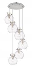 Innovations Lighting 116-410-1PS-PN-G410-8CL - Newton Sphere - 6 Light - 19 inch - Polished Nickel - Cord hung - Multi Pendant