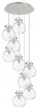 Innovations Lighting 119-410-1PS-PN-G410-8CL - Newton Sphere - 9 Light - 22 inch - Polished Nickel - Cord hung - Multi Pendant