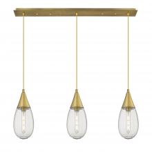 Innovations Lighting 123-450-1P-BB-G450-6SCL - Malone - 3 Light - 38 inch - Brushed Brass - Linear Pendant