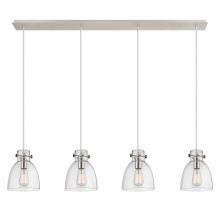 Innovations Lighting 124-410-1PS-PN-G412-8SDY - Newton Bell - 4 Light - 52 inch - Polished Nickel - Linear Pendant
