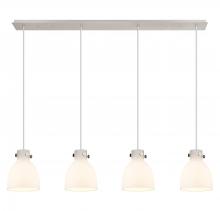 Innovations Lighting 124-410-1PS-PN-G412-8WH - Newton Bell - 4 Light - 52 inch - Polished Nickel - Linear Pendant