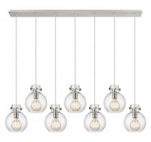 Innovations Lighting 127-410-1PS-PN-G410-8SDY - Newton Sphere - 7 Light - 52 inch - Polished Nickel - Cord hung - Linear Pendant