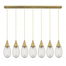 Innovations Lighting 127-450-1P-BB-G450-6SCL - Malone - 7 Light - 50 inch - Brushed Brass - Linear Pendant
